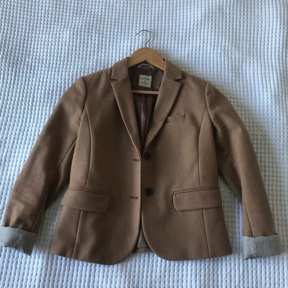 Gap Wool Academy Blazer Tan Size 0